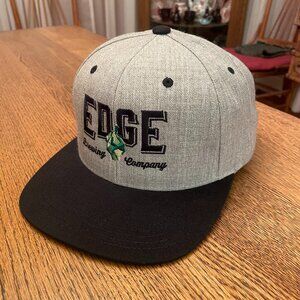 Men's Edge Brewing Company Boise Idaho Gray/Black Snapback Baseball Hat Cap